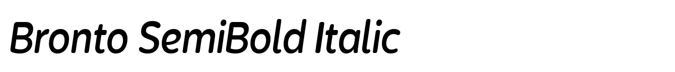 Bronto SemiBold Italic